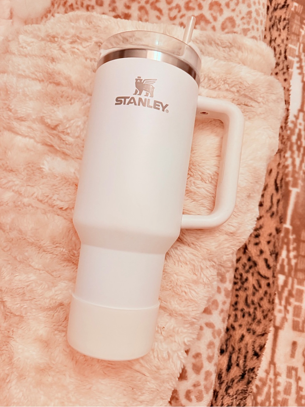 Stanley 40oz Quencher H2.0 Tumbler White w/ Handle Lid & Straw Insulated Cup